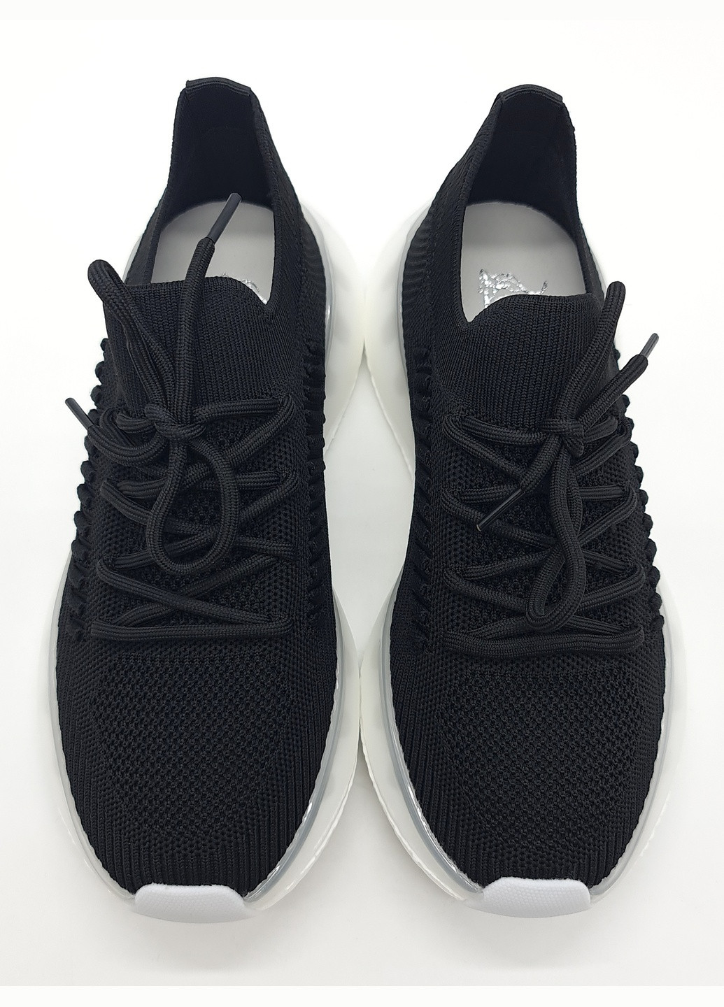 Черные всесезонные женские кроссовки черные текстиль l-10-15 23 см(р) Lonza