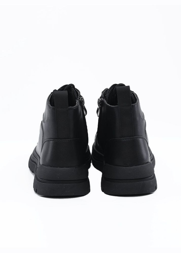 Черные зимние мужские ботинки цвет черный цб-00219672 No Brand