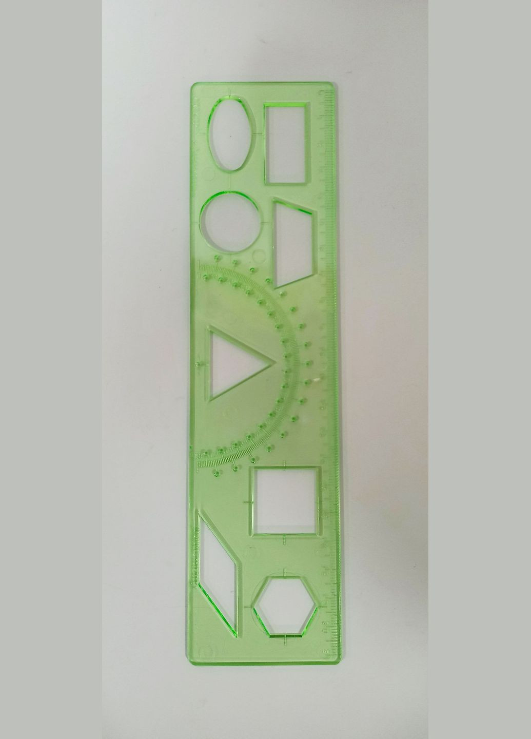 Линейка-трафарет "школьника" ТГ-1 (4820119511220) Салатовый СПЕКТР (361498246)