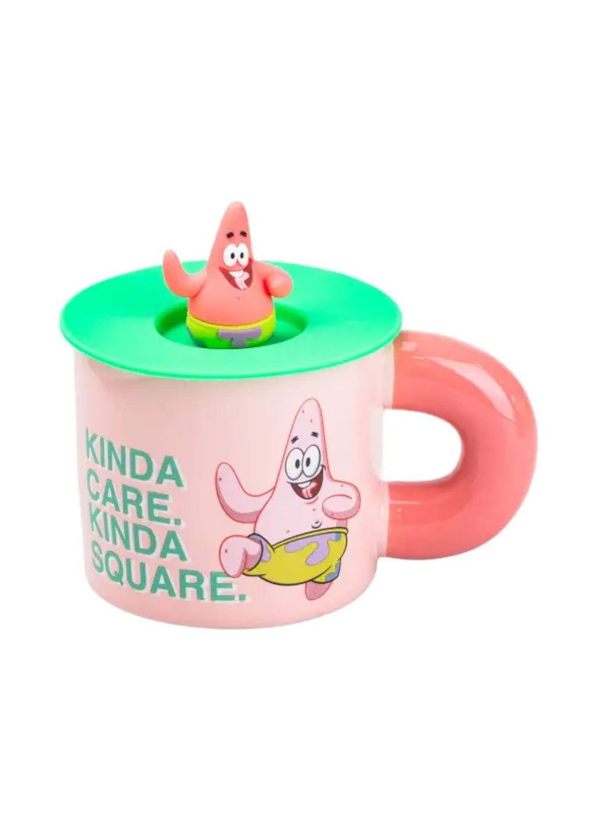 Чашка порцелянова з кришкою "Патрік Стар" 400 мл Patrick Star HP7216P TS Kitchen (369654243)