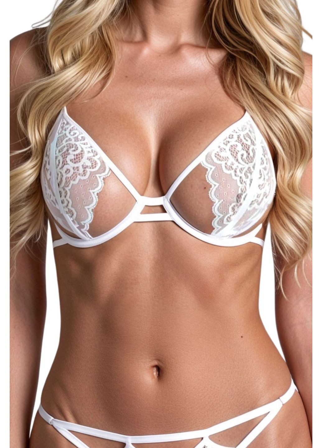 Белый демисезонный комплект resilque set white cherrylove Passion