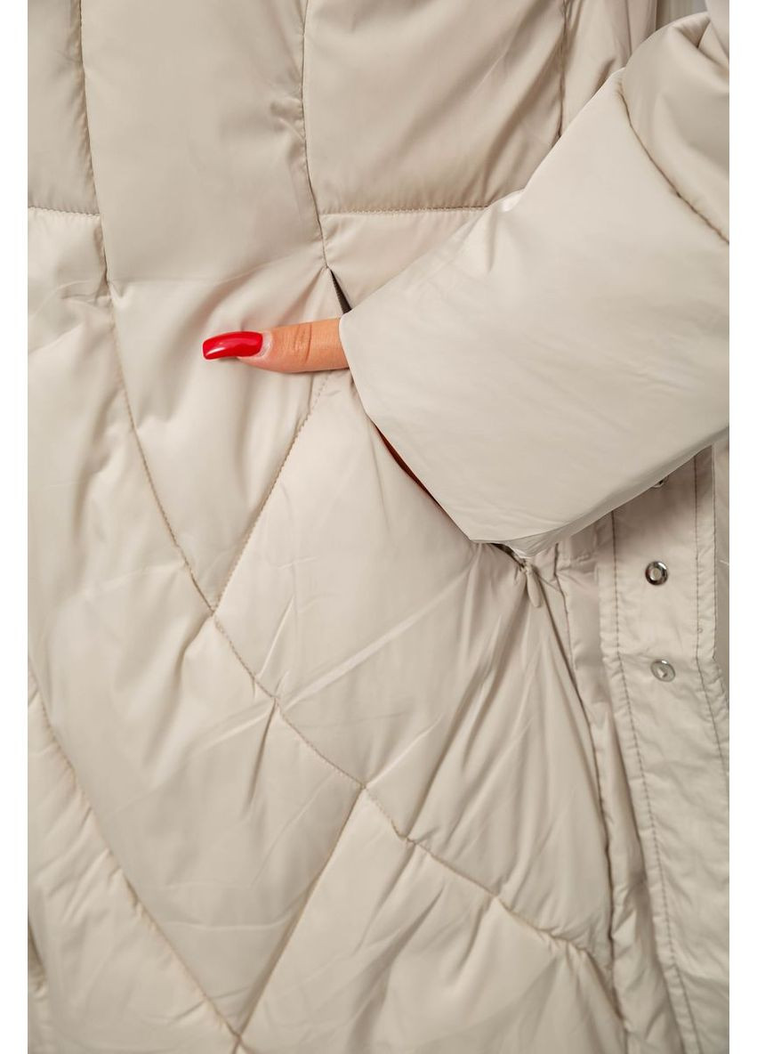 Светло-бежевая куртка женская зимняя,, 244r5618 Ager