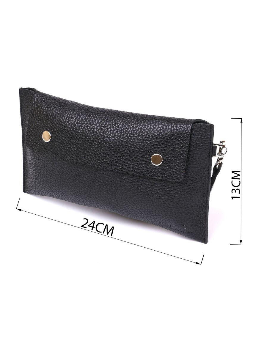 Шкіряна тревел-косметичка чорний 16416 Shvigel (335425622)