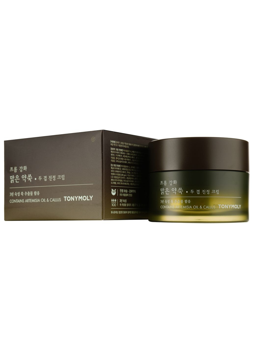 Tony Moly Крем для обличчя Ganghwa Pure Artemisia Two Layering Calming Cream, з екстрактом полину, 64 мл — Крем, Південна Корея (361305500)