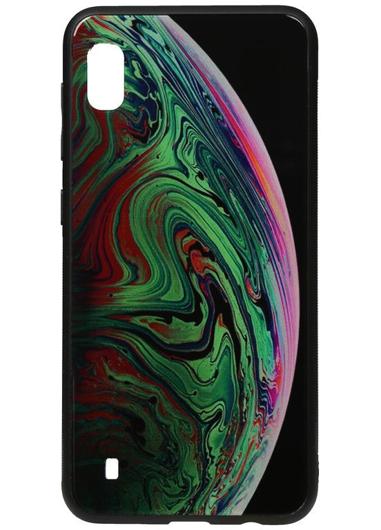 Чехол-накладка Print Glass Space Case Samsung Galaxy A10 Green Toto (301836455)