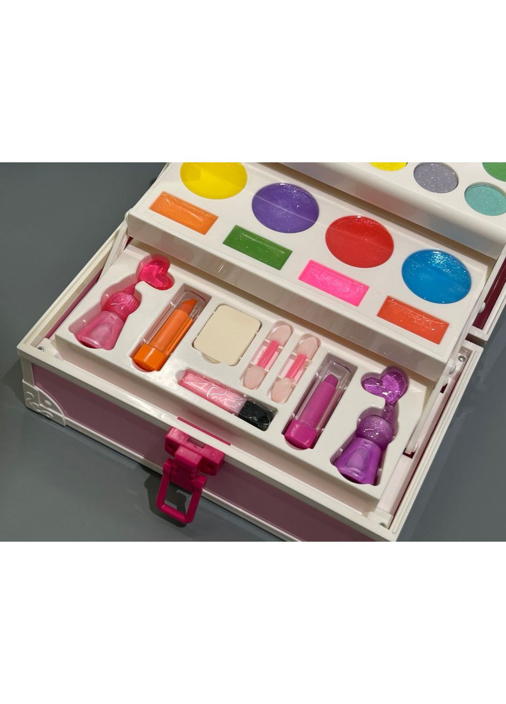 Набор детской косметики в шкатулке тени помада кисточки лак зеркало (2982C) No Brand (366237822)