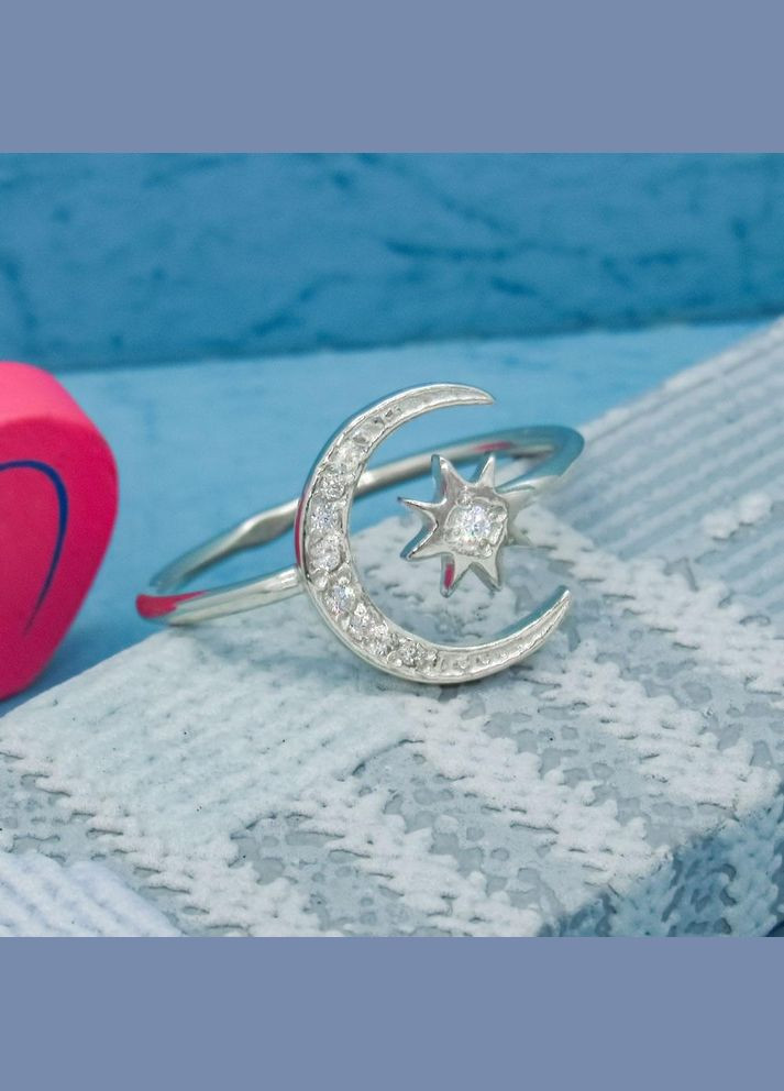 Серебряное открытое кольцо "Лунница" 19 No Brand (350667222)
