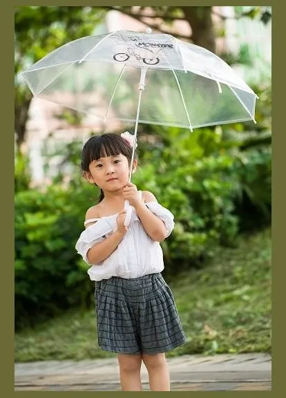 Комбінована парасолька дитяча складана mini umbrella wt-u06-transparent прозора WK (381713047)
