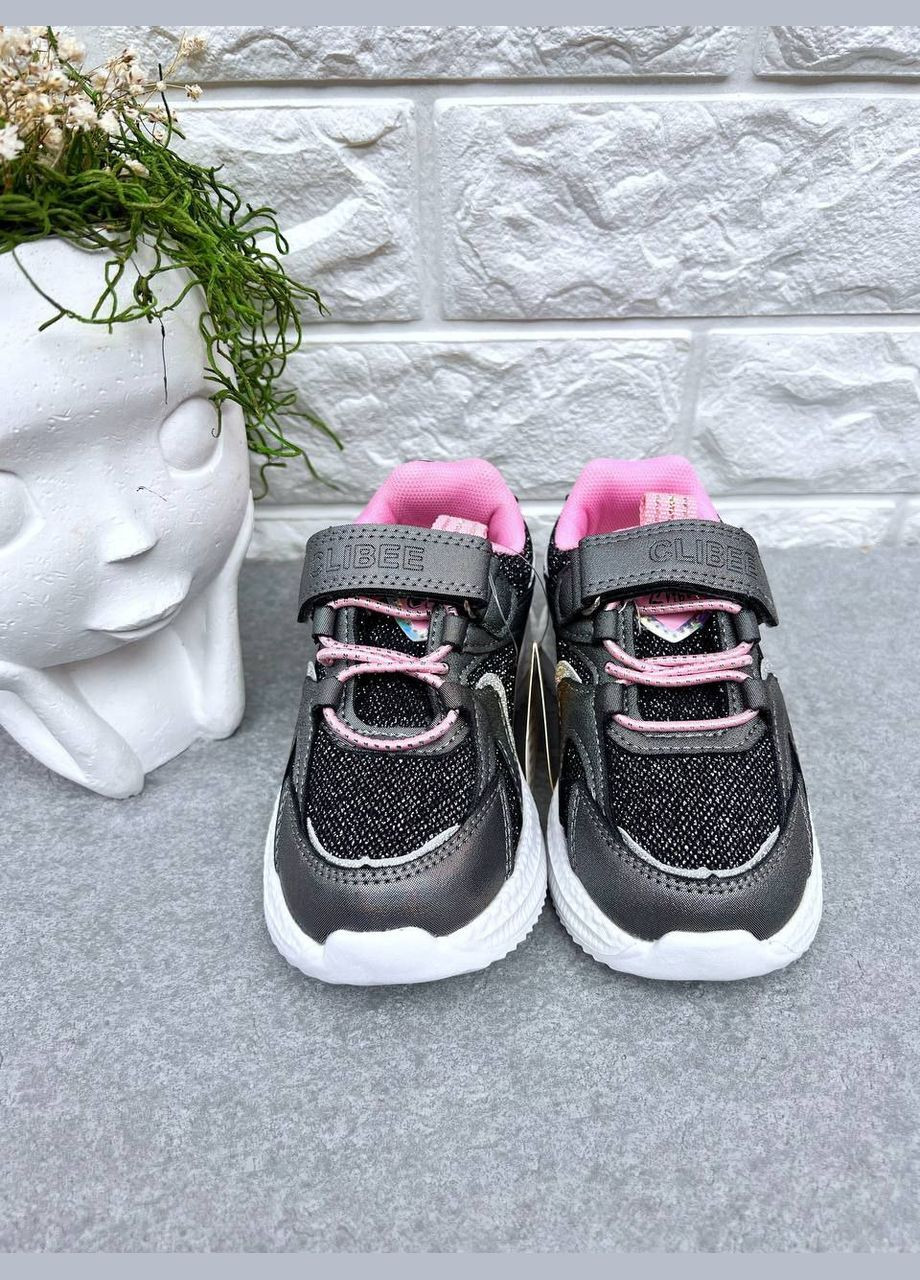 Срібні кросівки для дівчинки Clibee