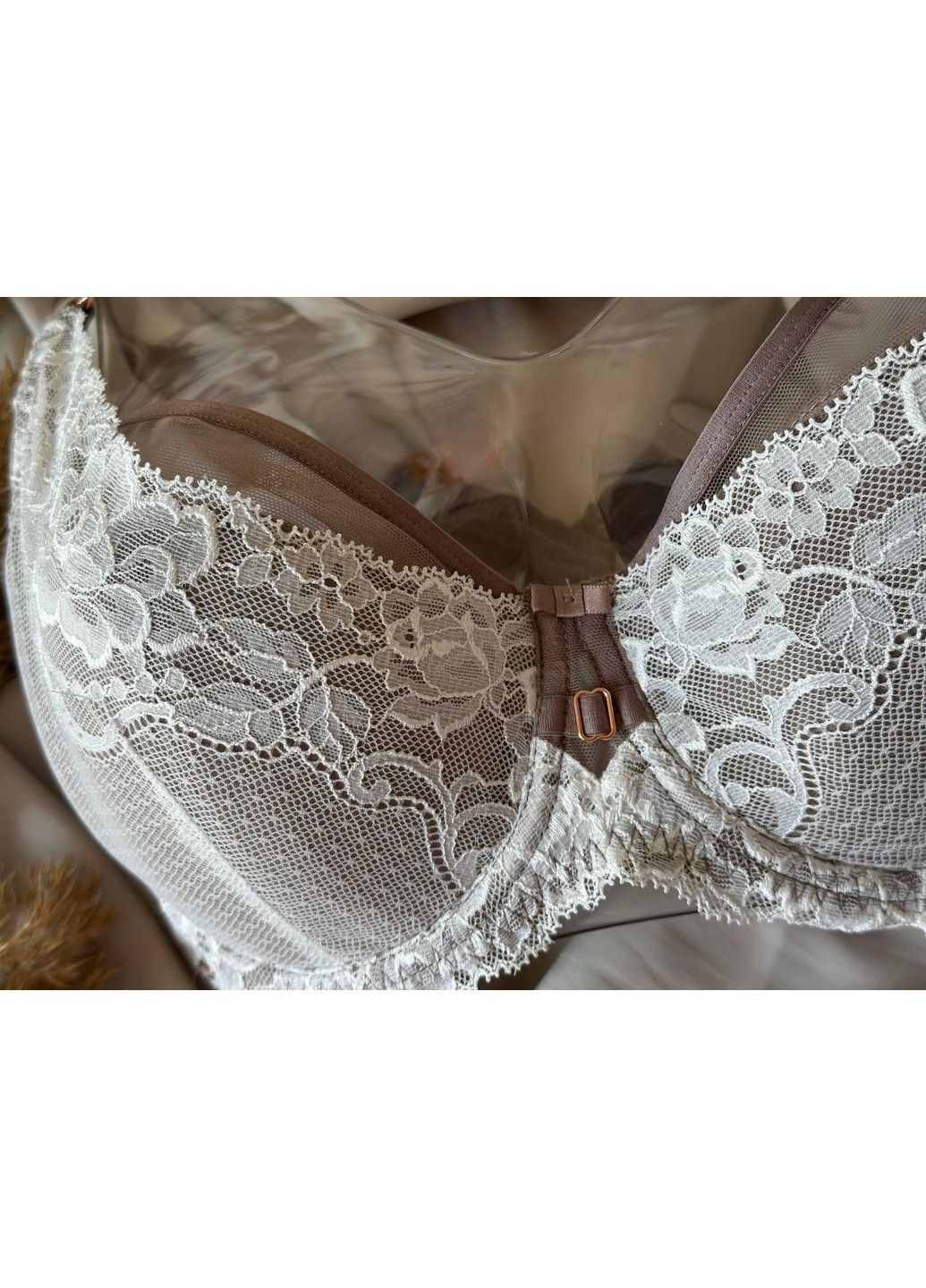 Бежевий бюстгальтер з м'яким поролоном 12301 капучино Lanny Mode