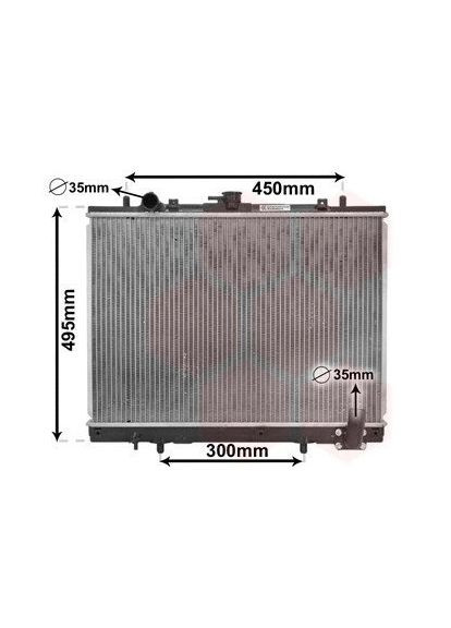 Радіатор охолодження двигуна Van Wezel (366107864)