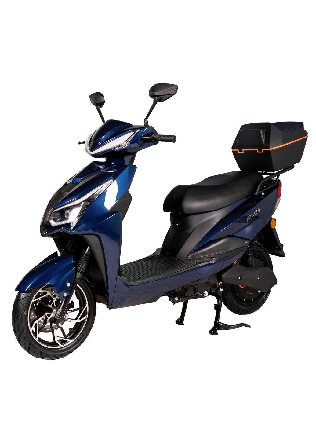 Электроскутер Spider 2 Box Lithium 2000W Cyan Blue, 72V, 30Ah, Ø-17, 65 км/ч, 100 км з/х Atlas (330798426)