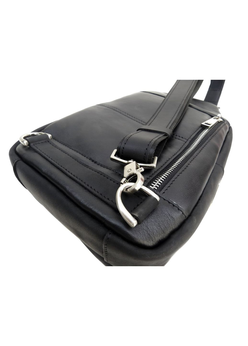 Чорна чоловіча сумка-слінг із матової шкіри N9016KGA Newery (303830733)