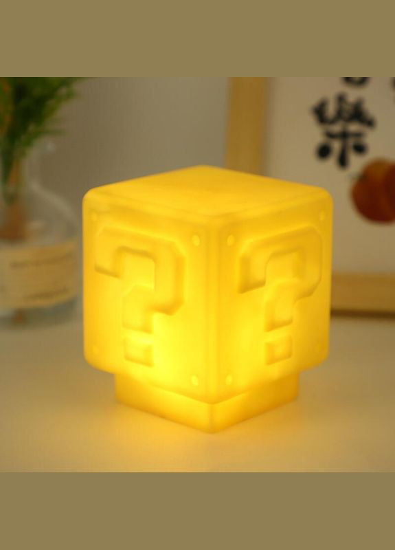 Ночник-блок «Знак вопроса» в стиле Mario – светильник для детей и геймеров No Brand (346440181)