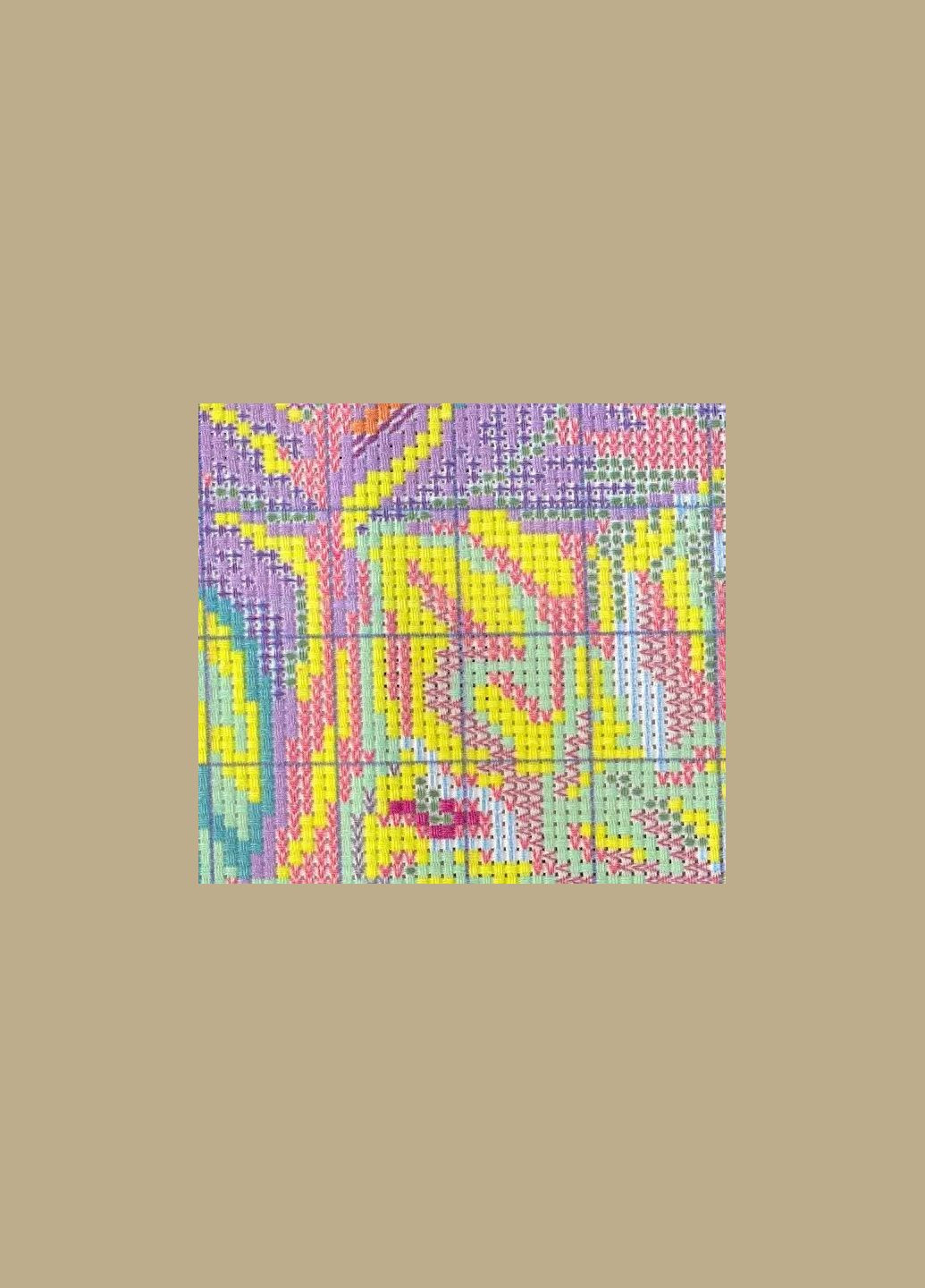 Набір для вишивання за нанесеною на канву схемою "Two little girls" . AIDA 14CT printed, 62*62 см Joy Sunday (313614262)