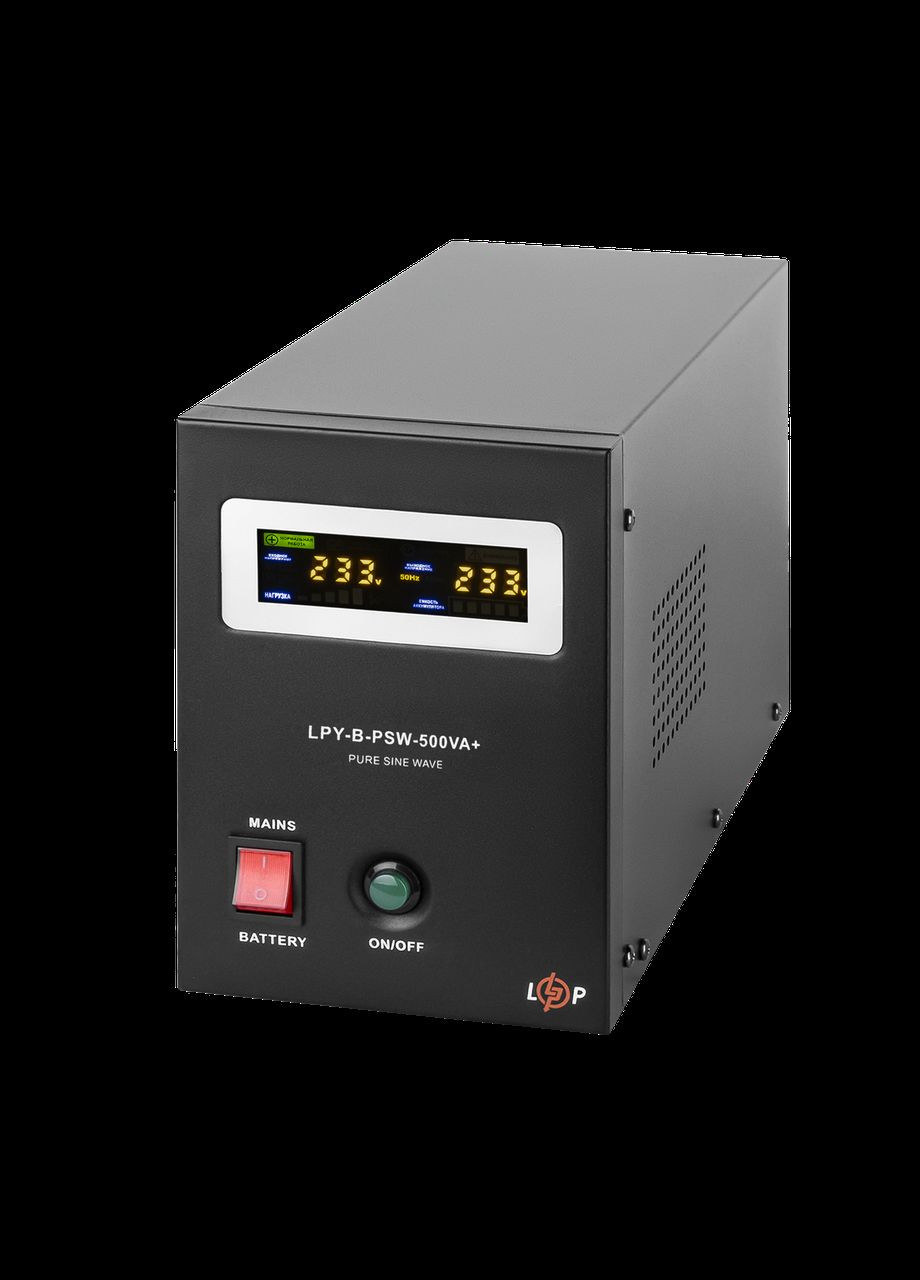 ДБЖ із правильною синусоїдою 12V LPYB-PSW-500VA+ (350 Вт) 5A/10A LogicPower (293345930)