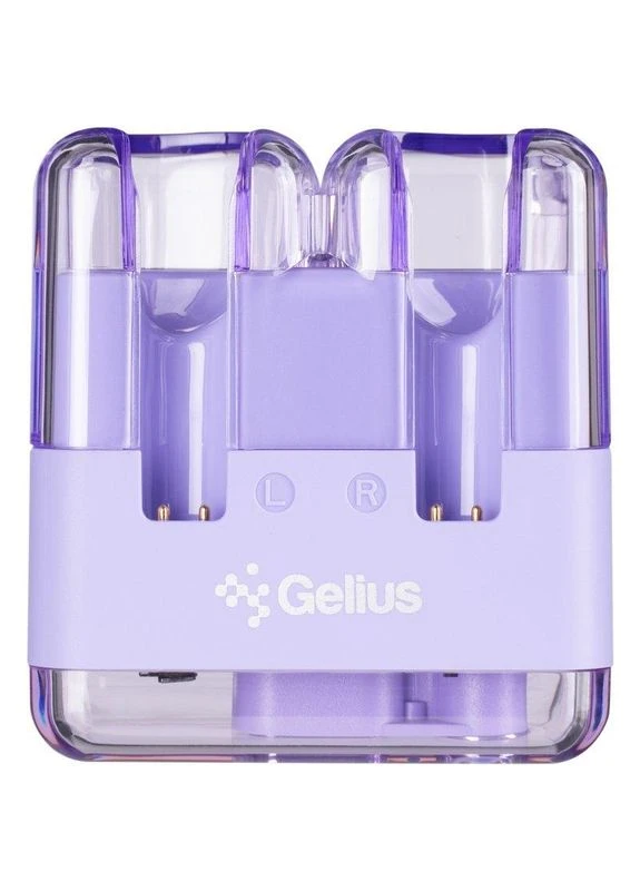 TWS Bluetooth навушники Monster GP-TWS043 Violet – сенсорні, ENC, IPX4, 5 год, гарантія 12 міс Gelius (383365789)