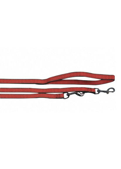 Повідецьперестібка для собак Training Lead Q3 Red 2 карабіни нейлон червоний 2 м 20 мм (5400274923282) Flamingo (279570365)