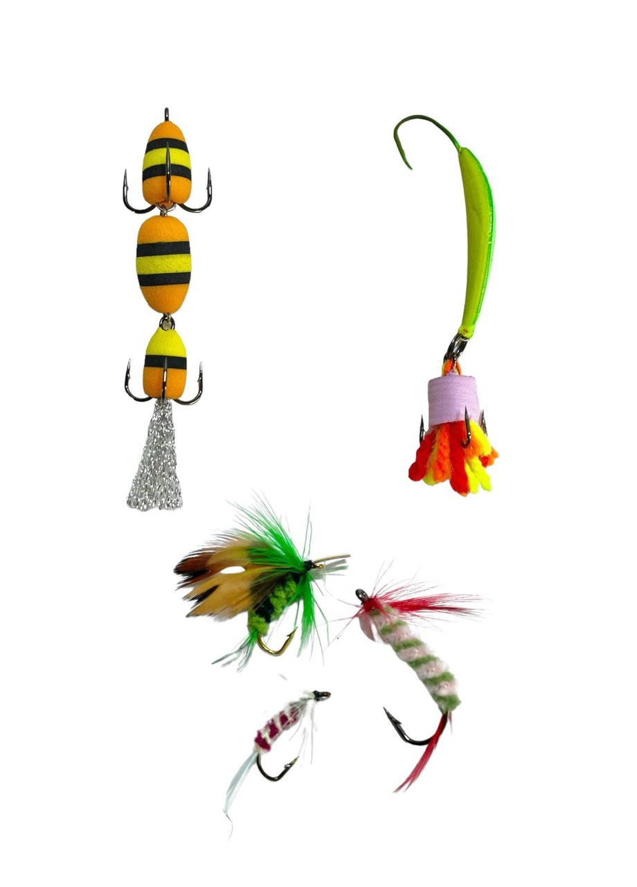 Набір рибальських приманок та інструментів для хижої риби в коробці (23*17*5см). Подарунок рибалці! EOS MJ-3101 (325881865)