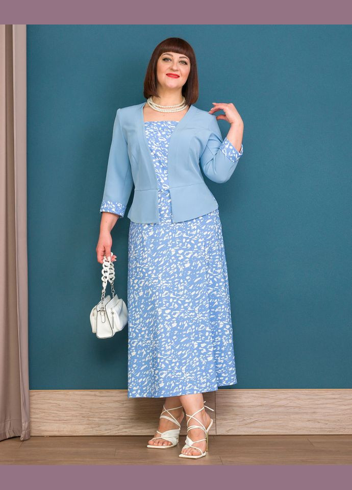 Блакитна плаття 14460-4 Alenka Plus