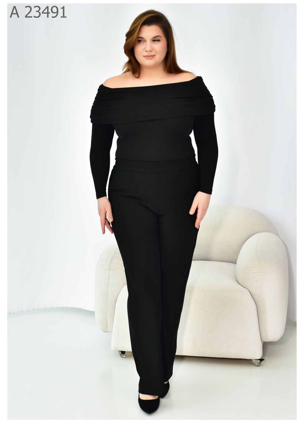 Жіночі чорні штани SK (323017035)