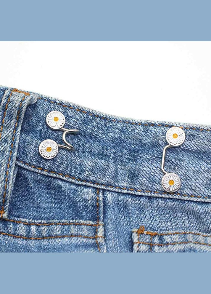 Застежка для стяжки и уменьшения размера джинсов, штанов ромашка (IY0022) No Brand (317285956)