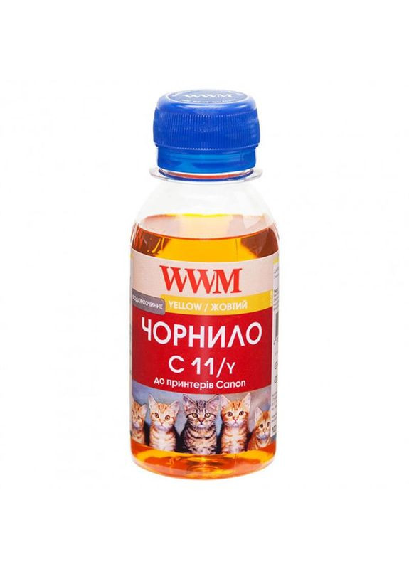 Чернило Canon CL-511C/CL-513C/CLI-521Y (Yellow) (C11/Y-2) 100г WWM (370709779)