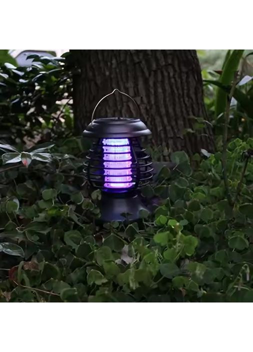 Садовый антимоскитный светильник на солнечной батарее уличный фонарь 2 в 1 с ультрафиолетовой подсветкой защита от насекомых No Brand (361161790)