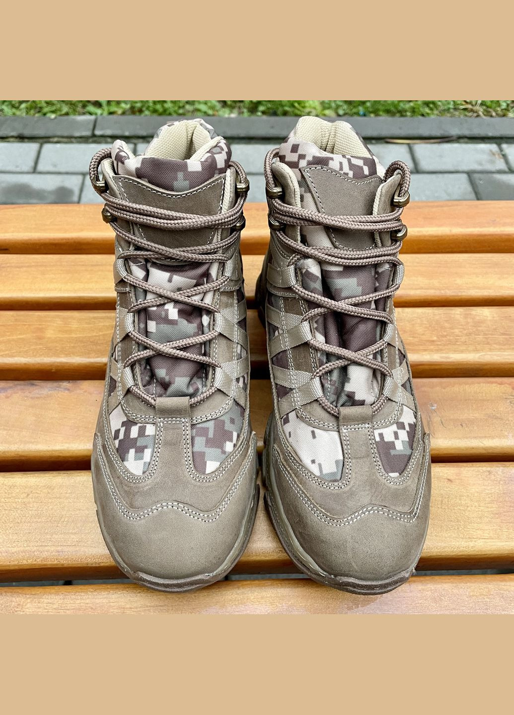 Зимові Берці Чоловічі Тактичні. 36-48р Койот+Піксель. Зносостійка підошва! BXZM-1026 No Brand (301148182)