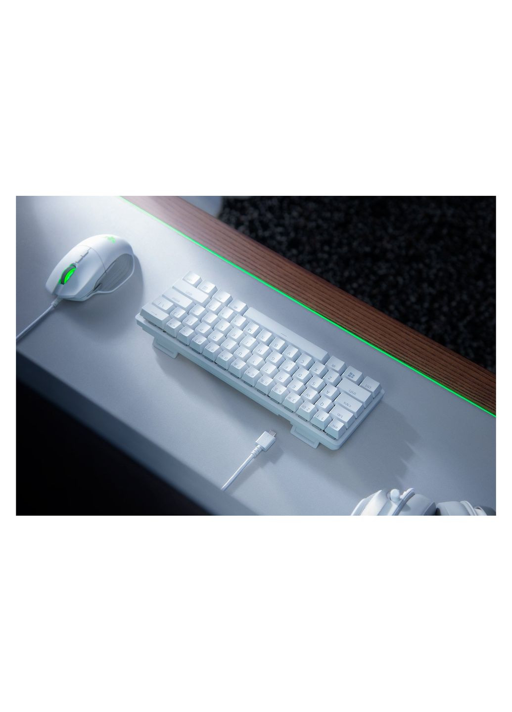 Клавіатура Razer huntsman mini mercury red switch usb ru white (268145046)