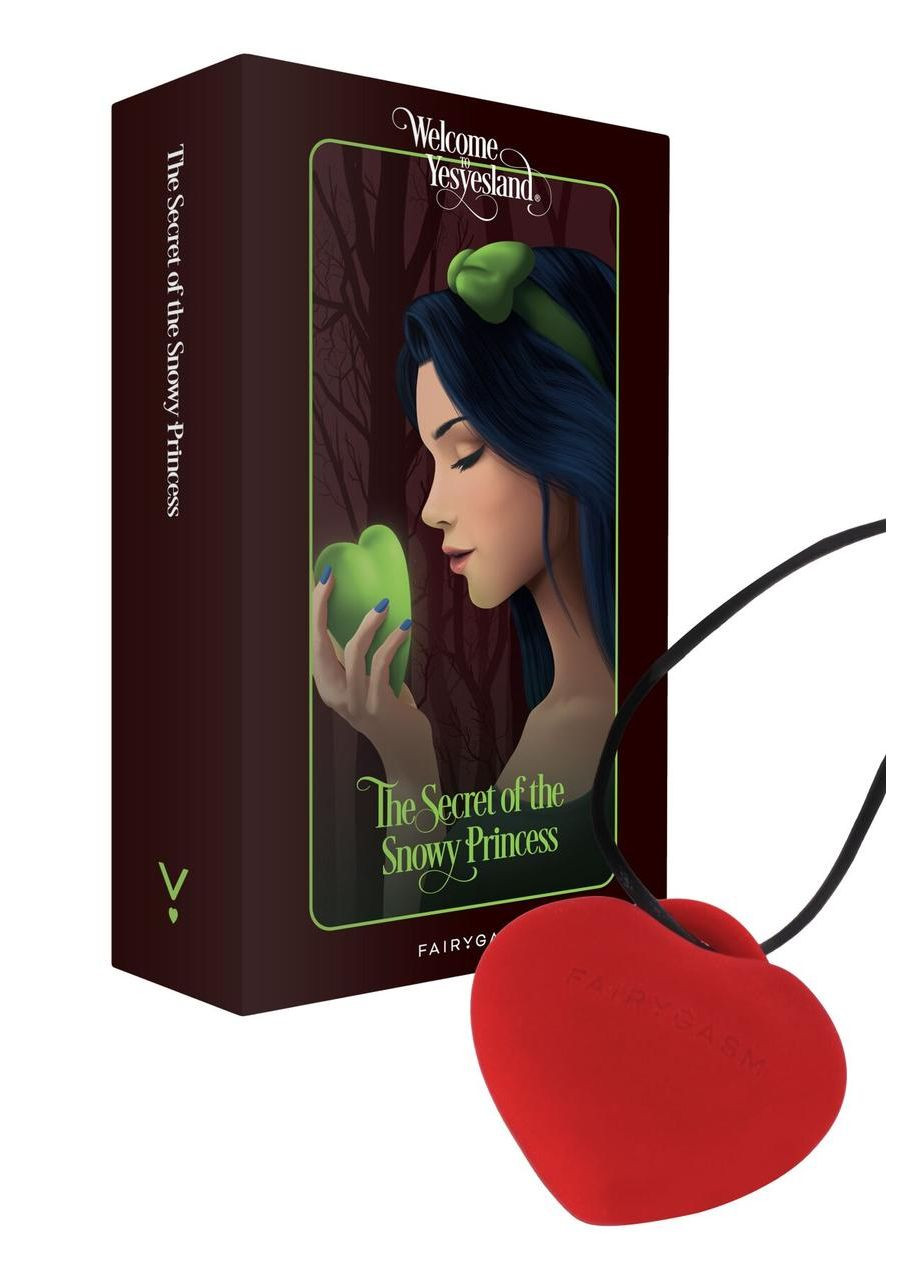 Минивибратор «Сердечко» FairyGasm PleasureStone red, 9 режимов, на шнурке No Brand (366878589)