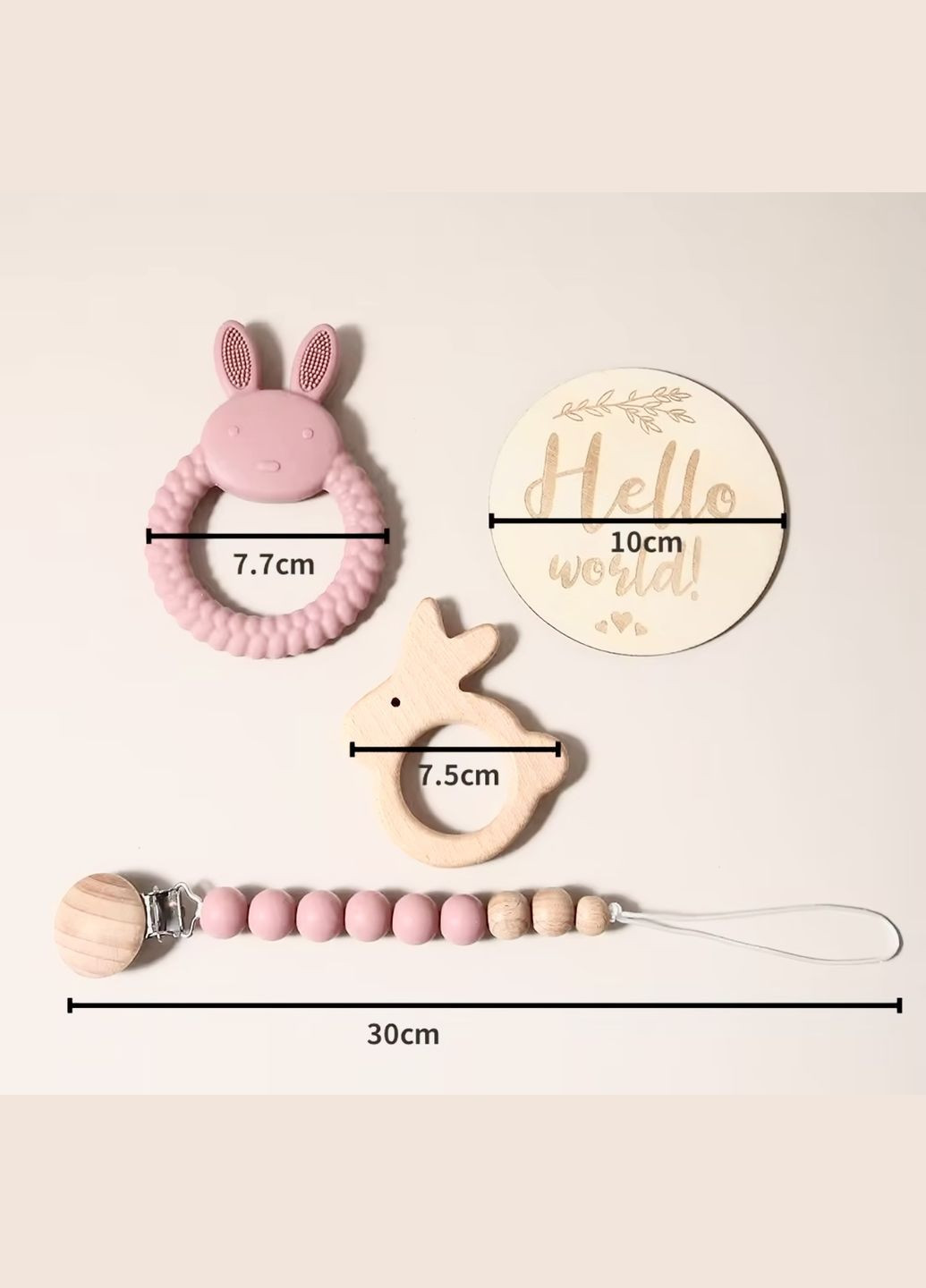Подарунковий набір для новонароджених на виписку, хрестини, півроку, першу фотосесію 0+ місяців No Brand (347645592)