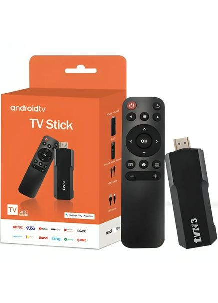 Смарт-тв з пультом Smart TVR3 Stick 4K медіаплеєр Android Global (2104618478) No Brand (322395375)