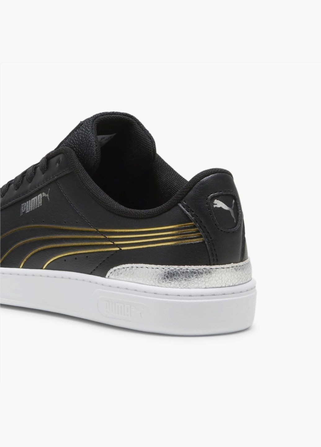 Черные всесезонные кроссовки vikky v3 metallic shine black 395085-02 Puma