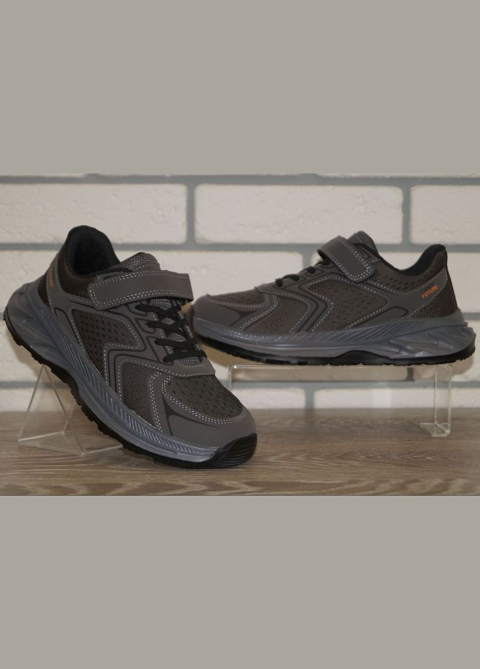 Темно-серые демисезонные кроссовки детские / подростковые демисезонные темно-серые Jong Golf