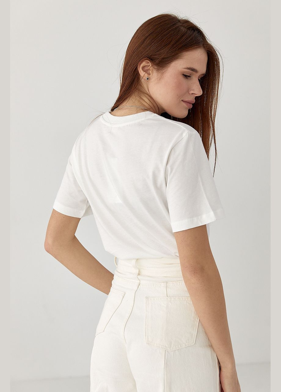 Футболка з написом Very Сhic з бісеру Lurex - (332200024)