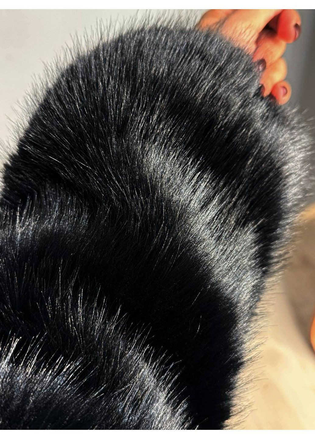 Шуба жіноча Fancy Matinee 5902 оверсайз з кишенями чорна No Brand (348903038)