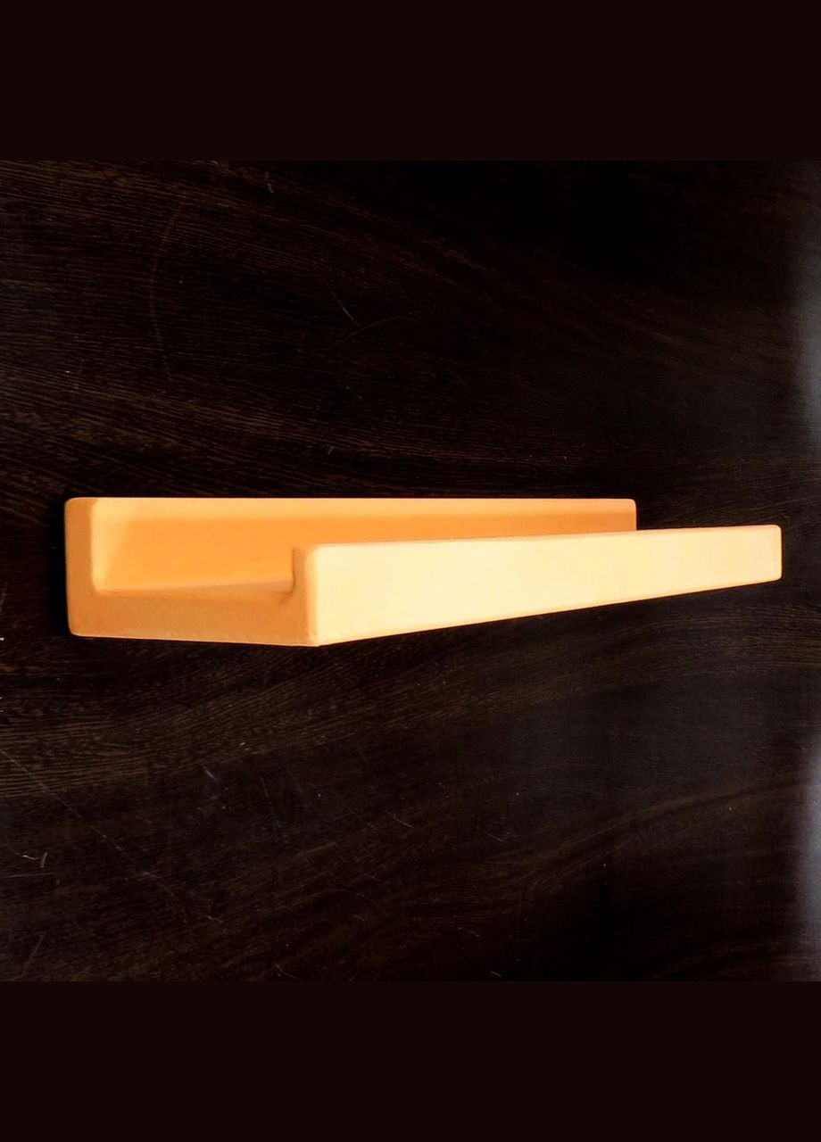 Настенная полка из дерева Хенкок 60 грейпфрут (НСП-0031654) No Brand (328080825)