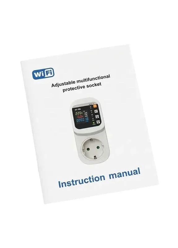 Захисне реле напруги в розетку з WIFI LM6392 16А, захист від перенапруги, автоматичний захист, бар'єр в розетку 16А Lemanso (394040809)