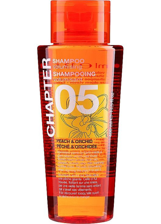 Шампунь для додання об'єму зі смаком персика і ароматом орхідеї 05 Peach & Orchid Volumising Shampoo 400ml (606193-31156533) Chapter (368602400)