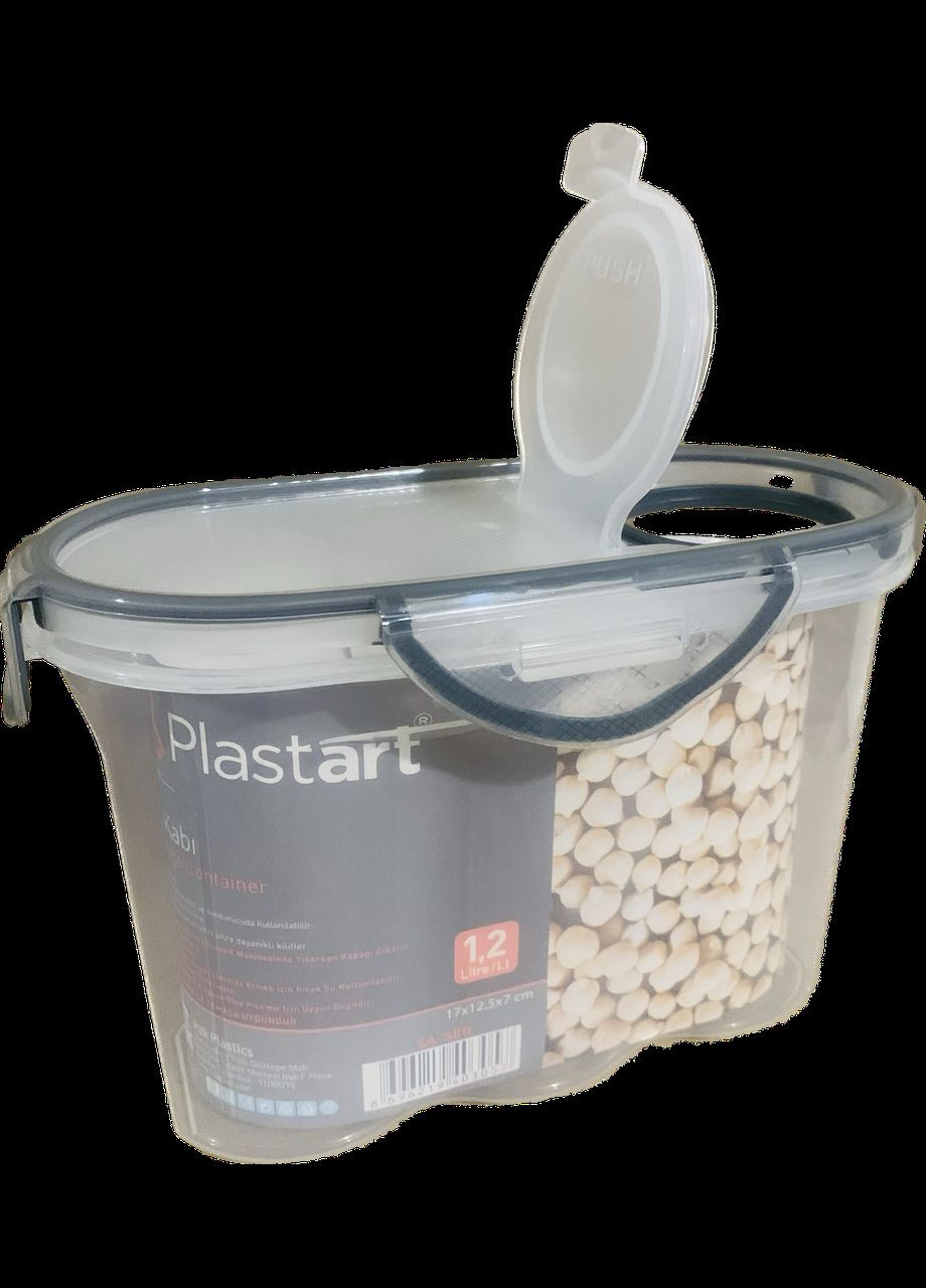 Контейнер мерный для сыпучих продуктов 1200 мл с крышкой дозатором и клапаном No Brand (330597205)