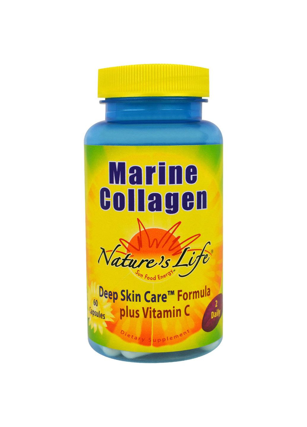 Морський колаген, Natures Life, 60 капсул Nature's Life (322287015)