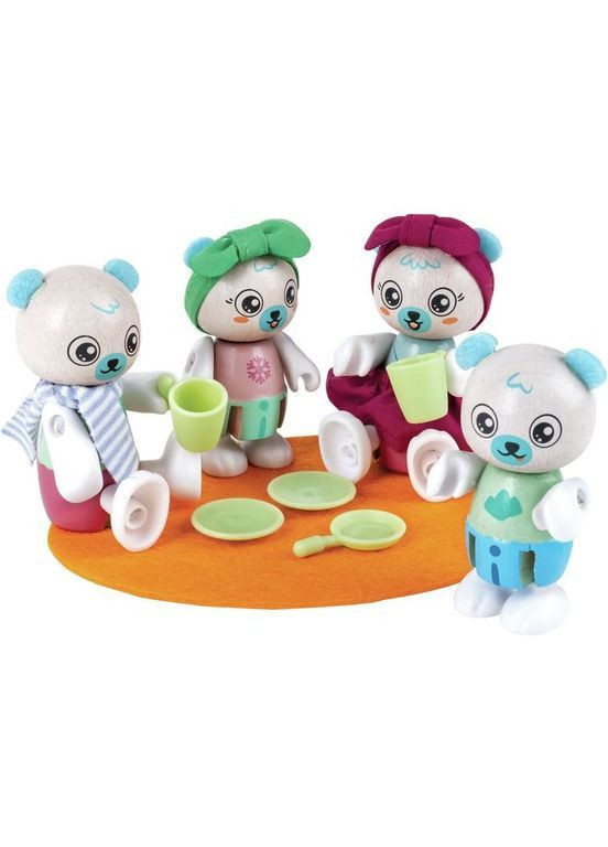 Деревянный набор Семья белых мишек () Hape E3529 (366578428)