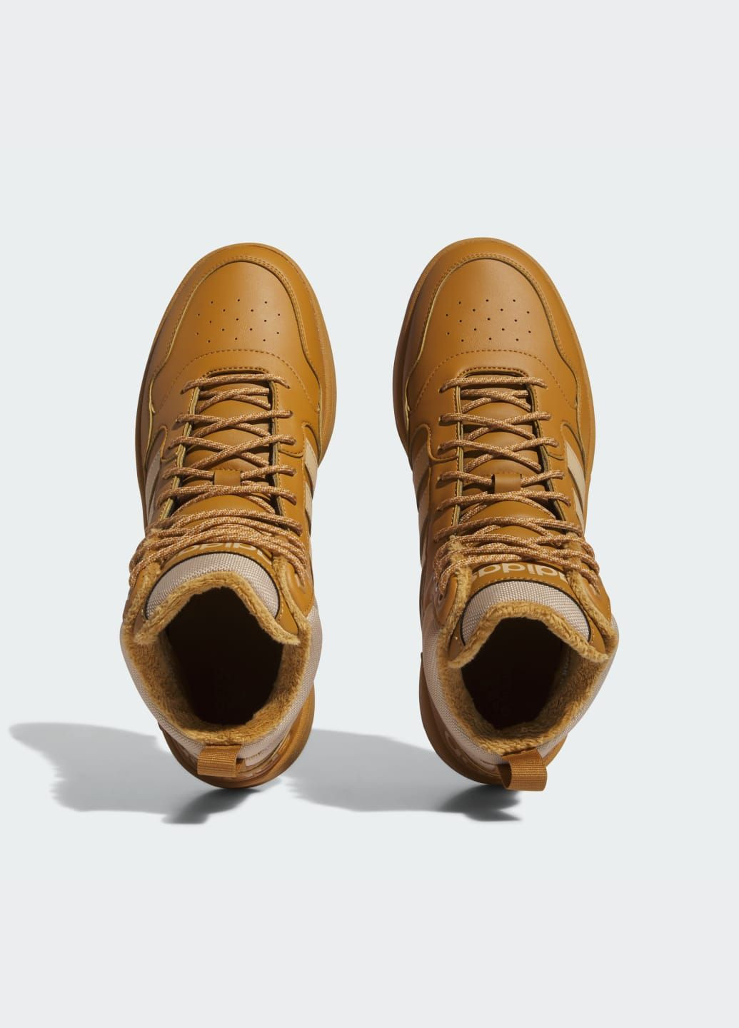 Коричневі Літні кросівки hoops 3.0 mid lifestyle basketball classic fur lining adidas