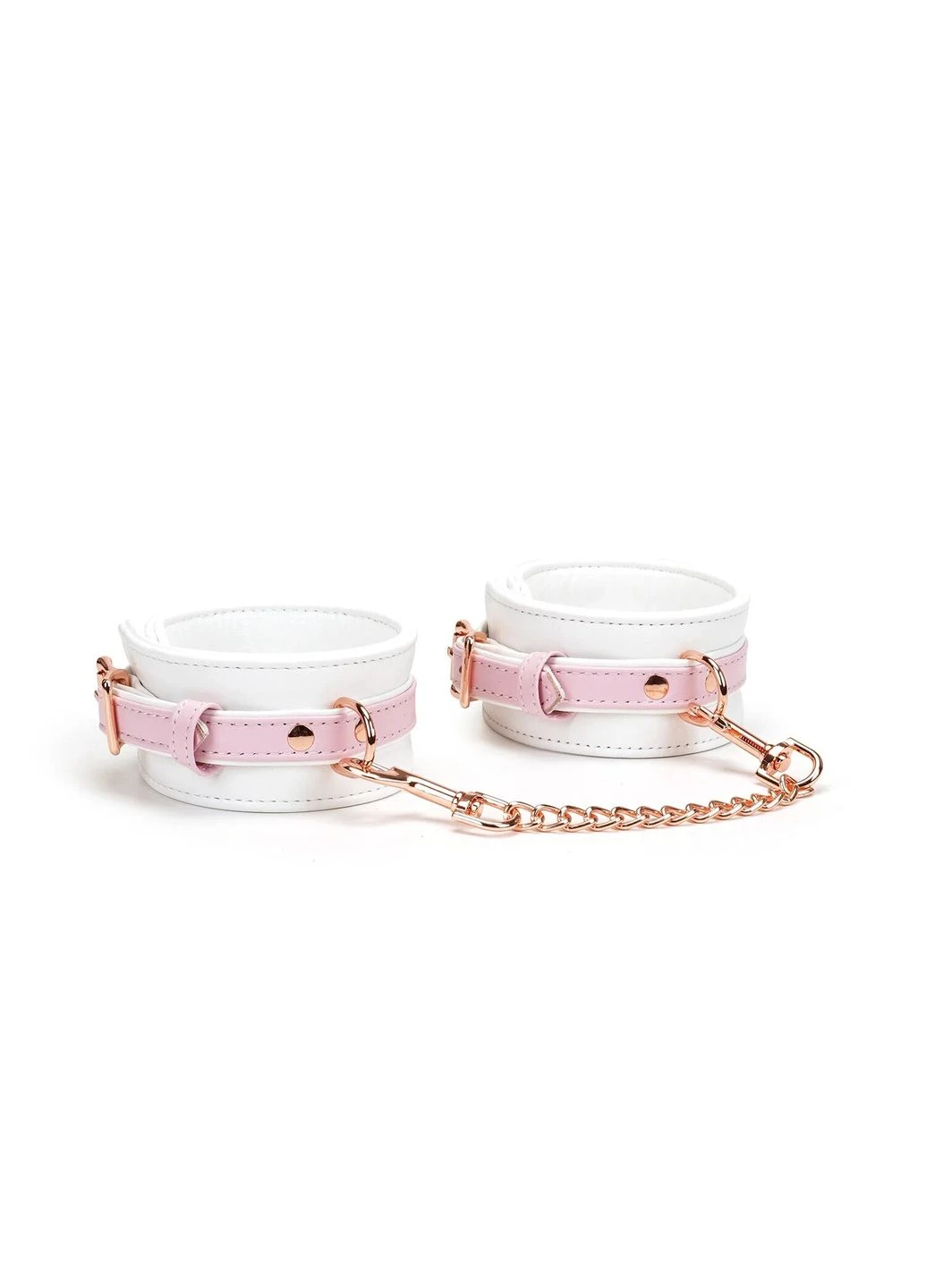 Наручники White & Pink Fairy Goat Leather Hand Cuffs Liebe Seele (386496177)
