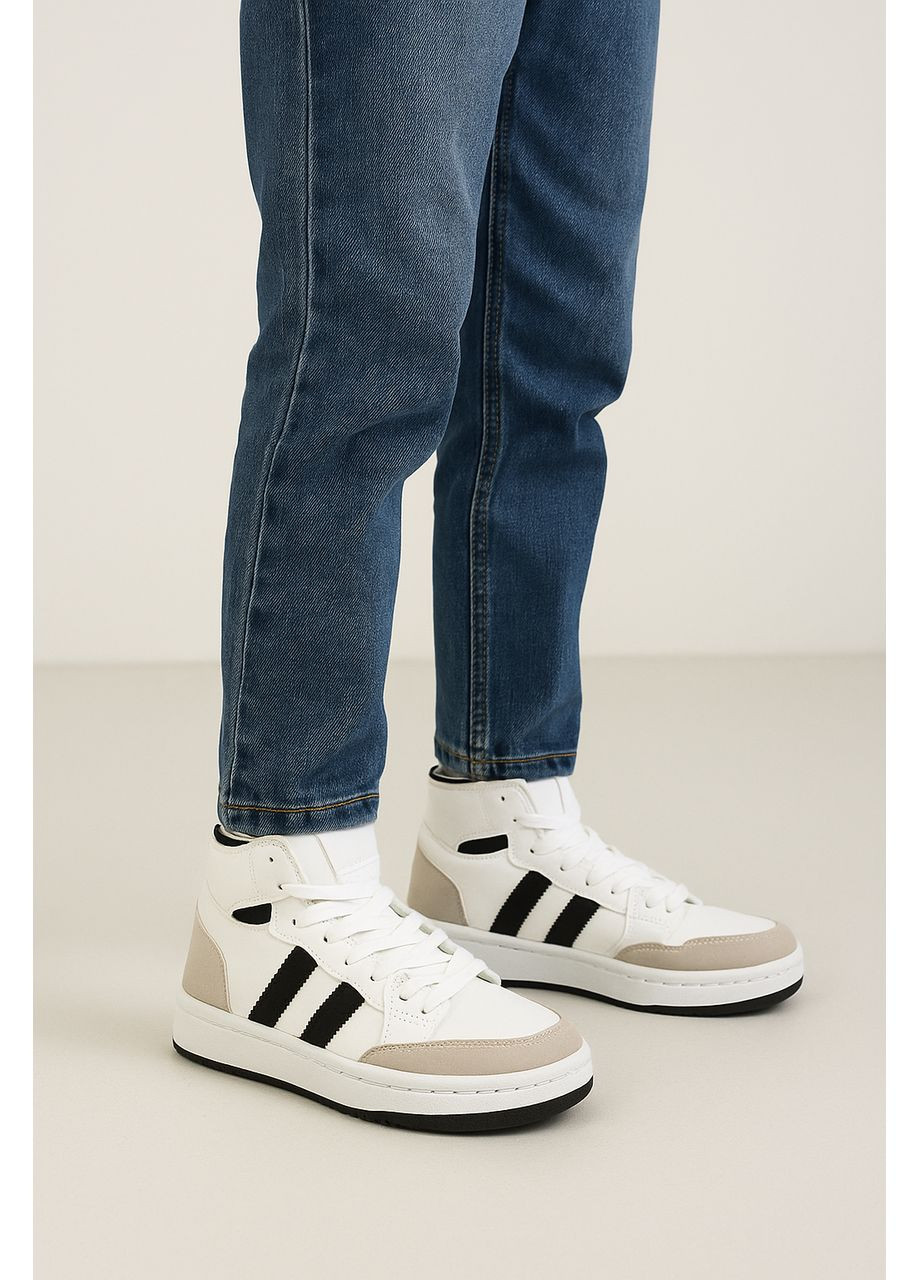 Білі підліткові кеди білі No Brand