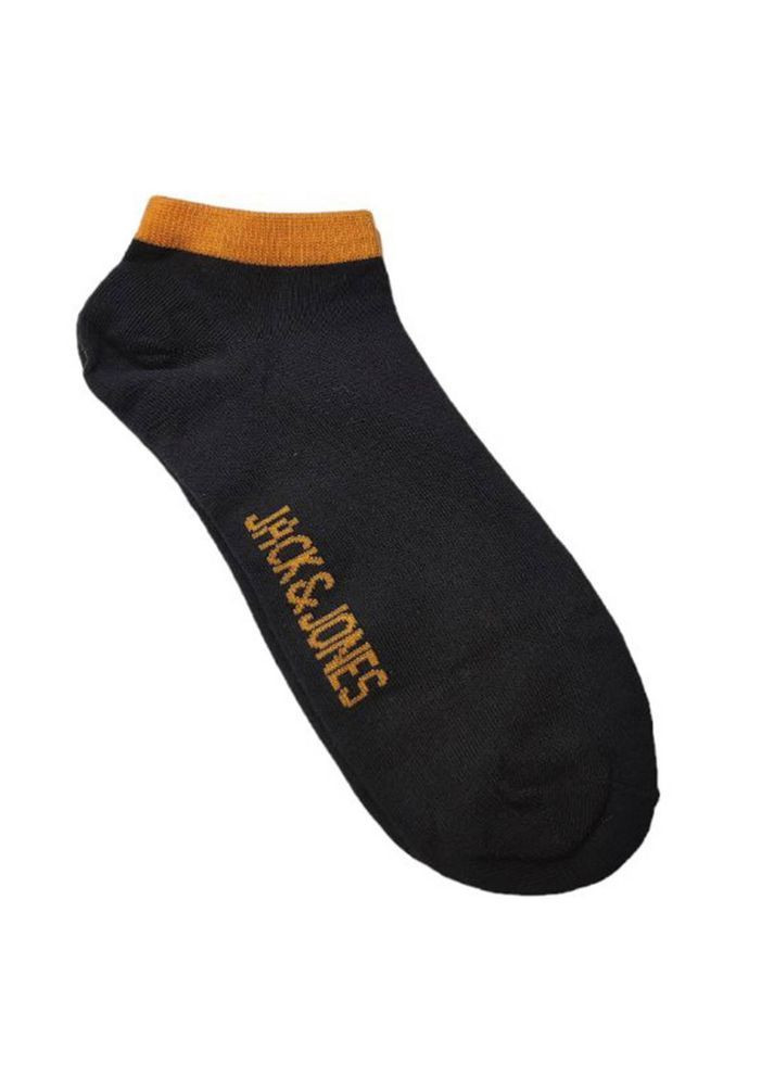 Чоловічі труси боксери + шкарпетки ADDITIONAL 1 шт, чорні, логотип світло помаранчовий. Jack & Jones Боксери (366293486)