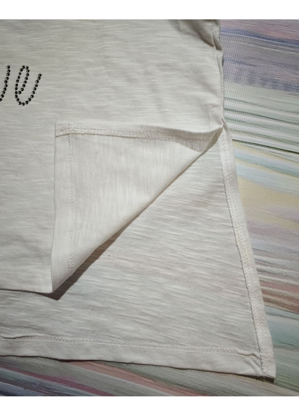 Белый демисезонный повседневный лонгслив OVS с надписями