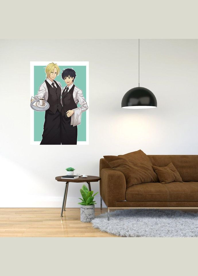 Плакат- с принтом "Banana Fish - Банановая рыба (аниме сериал) 4" A2 А0 Кавун постер (316210263)