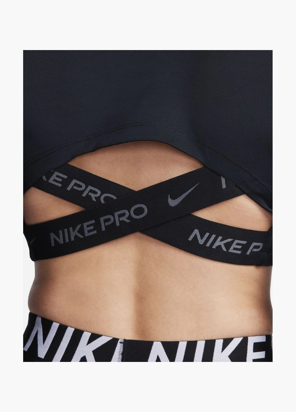 Топ жіночий Pro Dri-Fit WomenS Cropped Long-Sleeve Top Black FB5233-010 Nike (326783873)